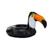 Folat 20728 Inflatable Floating Toucan Cup Holder Multi Colors, Black