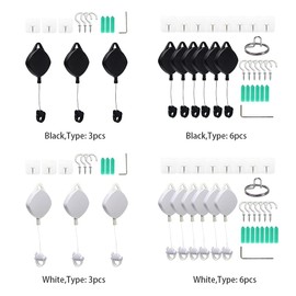 CALIDAKA VR Cable Management 3Packs Retractable Ceiling Pulley System Compatible with Oculu-s Rift S/Ps Vr/Viv E for Oculu-s Ques-t 2 VR Accessories with 360° Rotations Noise-Free