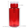 7oz Red Push Down Pump Dispenser Empty Refillerble Bottle with