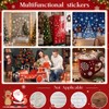 Vijamiy Double Sided Christmas Window Stickers, Large Xmas Window Clings