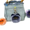 WORKIRAN Plush Cat Keyring, 8 cm, Stuffed Toy Pendant, Handmade,