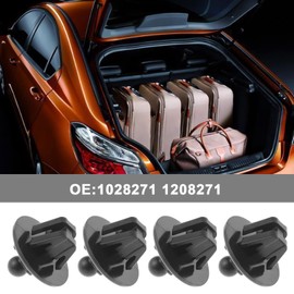 EMSea 6 Pieces Car Rear Shelf Clip Replacement 1028271 Compatible with Ford Fiesta 2001-2008 Compatible with Ford Fusion 2001-2011 Plastic Hat Rack Hanger Clips