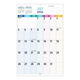 2026-2027 Wall Calendar - Large Print Calendar, 18 Monthly Calendar, Jul 2026 - Dec 2027, 14.6 x 22.8 In (Open), 2026-2027 Calendar with Big Numbers, Large Grid, Notes, Moon Phases, Great for Planning