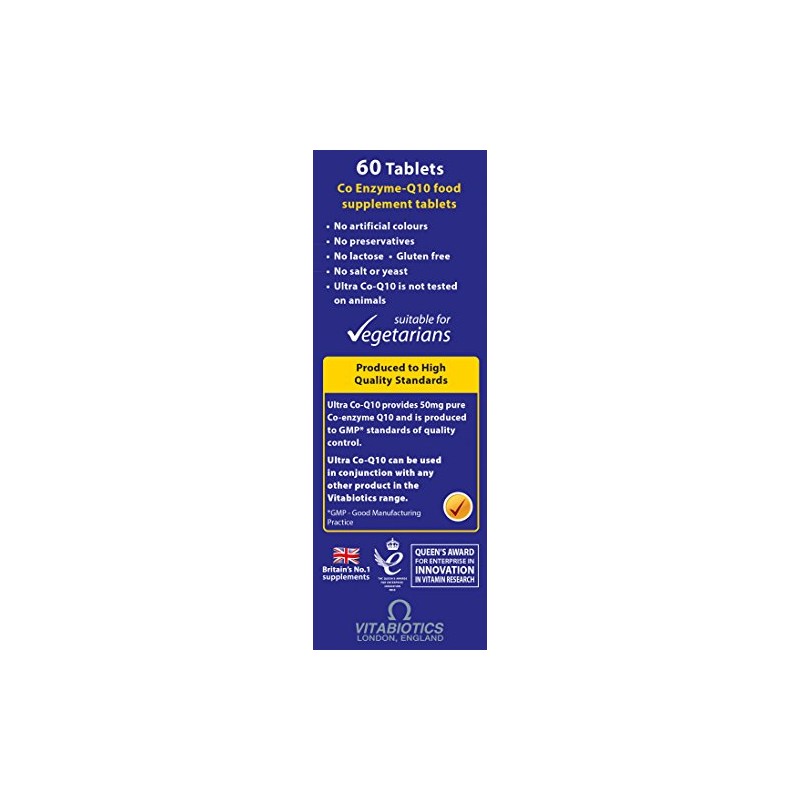 Vitabiotics Ultra Coenzyme Q10 50 mg Tablets