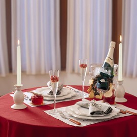 Ivory 10-inch Set of 8 Cone-Shaped Candles, Perfect for Dinner - Smoke-Free and odorless Cone-Shaped Candles Burn for a Long time