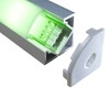 Alumino® LED Aluminium Profile Corner 45 with Cover Opal Semi