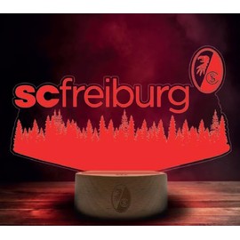 SC Freiburg LED Light Wooden Skyline