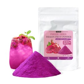 Fraunitsh Dragon Fruit Powder 3.52oz | Freeze Dried Pink Pitaya Powder | No Sugar & No Additives | Pure Red Pitaya Dragon Fruit Powder Food Coloring for Smoothie, Baking, Drinks & Vibrant Recipes