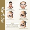 12 Pieces Eyebrow Stencils Set, DIY Eyebrow Stamp Stencil, Brow