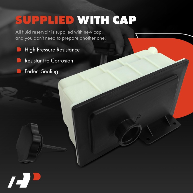 A-Premium Power Steering Reservoir/Tank with Cap Compatible with Ford F-250/350/450/550