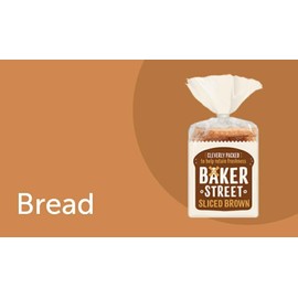 Saras Flavours of Asia Baker Street Sliced Brown Bread 600g (Pack of 2) | Wholesome and Delicious Wholemeal Bread | Healthy and Nutritious | Long Life Freshness