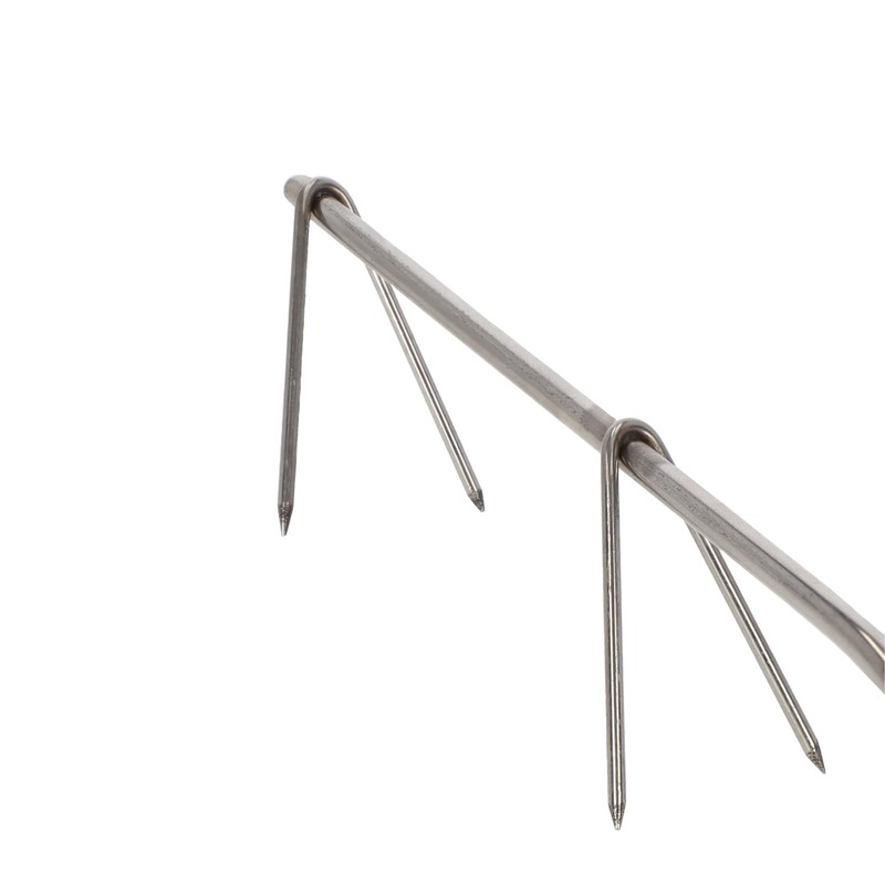 A&N Smoking Hooks V-Double Tip Stainless Steel 19 cm Pack