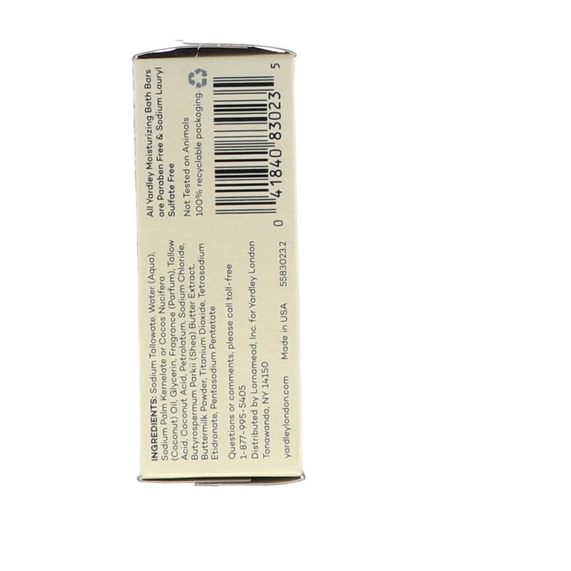 Yardley London Sensitive Skin Shea Buttermilk Bar Soap, 4.0 oz