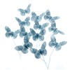 Corsage Creations - 7cm Glitter Butterflies - Blue (12pcs per