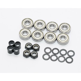 INSTSK8 ABEC7 Bearing Set Axle Nut Bearing Spacer Axle Washer Skateboard Skateboard (ABEC7)