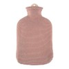 Sanger 2.0 Liter hot Water Bottle with Knitted Dusky Pink
