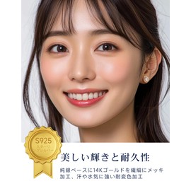 MomentWish Women's Moissanite Earrings, 1 - 2 Ct, Moissanite D Color, VVS1 Gold, 925 Silver, Hypoallergenic, Single Diamond Earrings, For Women, Birthday, Anniversary, Gift, 2 carat (1 ct × 2) - 6.5