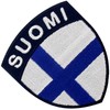 Finnish Shield Flag Embroidered Iron-On / Sew On Patch