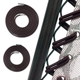 Ostlttyn Zero Gravity Chair Replacement Cord, 4 Pcs Durable Bungee Elastic Laces Replacement Cords for Zero Gravity Chair Lounge Chair Patio Recliner Lawn Chair Repair Kit, Brown
