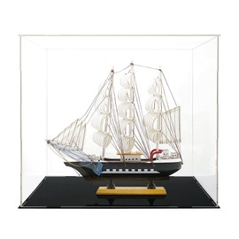 Clear Acrylic Display Case,Self-Assembly Acrylic Display Box,Countertop Box Cube Organizer Stand Riser Dustproof Protection Showcase for Action Figures Toys Collectibles (11.8x11.8x11.8 inch)