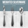 BUNMO Weighted Utensils for Hand Tremors - Elderly, Weak Hand