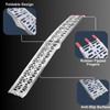 VENDAV Aluminum Motorcycle Ramp for Pickup Trucks, 7.5 ft Folding