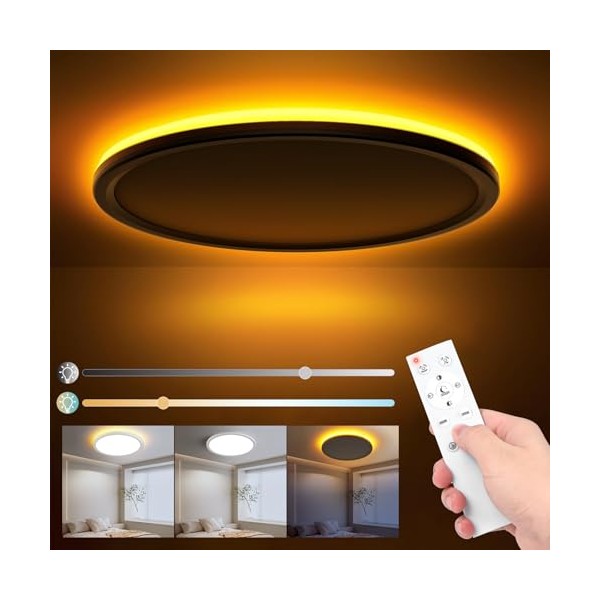 Birnetek Birnetek? Deckenlampe 24W, Led Deckenleuchte Rund 3000K-6500K, 1800K Dimmbar