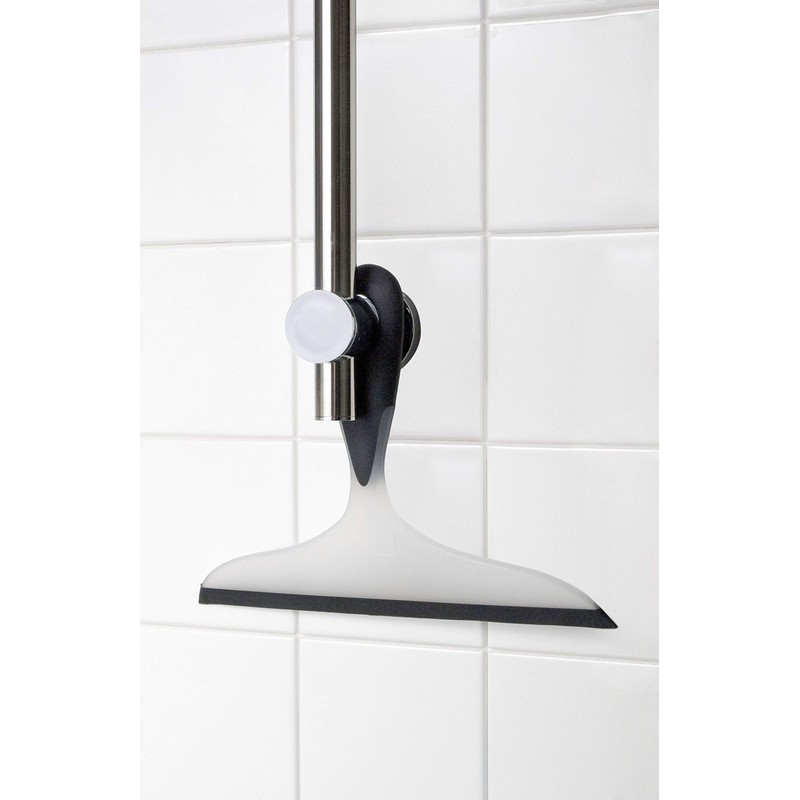 Wenko Squeegee Loano Bathroom and Shower, Light Blue/White, 17 x