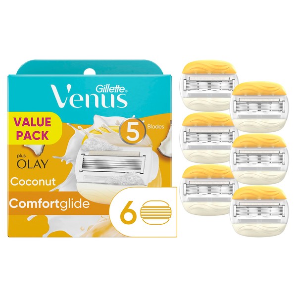 Gillette Venus Gillette Venus ComfortGlide Womens Razor Blade Refills, 6