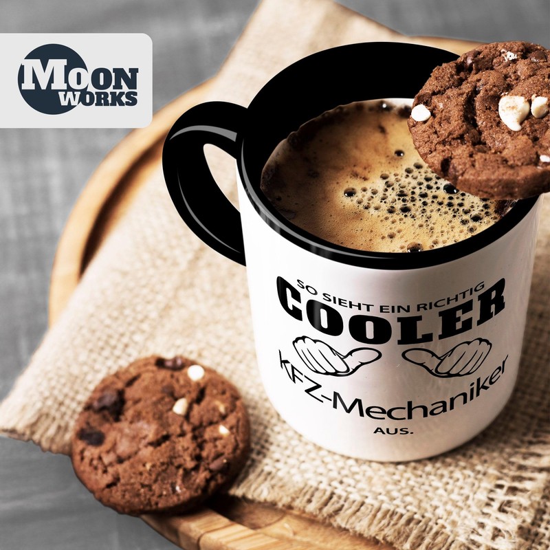 So sieht ein richtig ein richtig cooler KFZ-Mechaniker aus Tasse