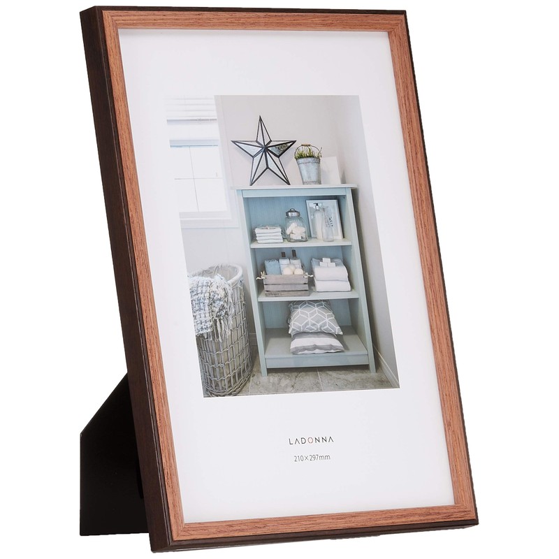 LADONNA AVANTI DF85-A4-DBR Wood Picture Frame A4 087099 Dark Brown