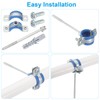 PATIKIL 1.2"-1.4"/31-36mm Split Ring Pipe Hanger, 12 Pcs Heavy Duty