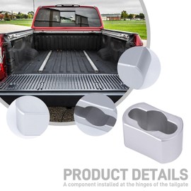 wzrasmiles Silver Aluminum Replacement Tailgate Hinge Bushing Compatible with 2005-2024 Nissan Titan Tailgate Hinge Bushing