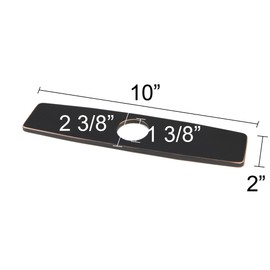 Luxier DKPL-10O 10" Kitchen Sink Faucet Hole Cover Deck Plate Escutcheon Oil Rubbed Bronze
