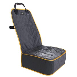 Active Pets Dog Car Seat Cover, Waterproof Front Seat Protector for SUV Truck Sedan, Pet Safety Travel Comfort System with Universal Fit, Orange