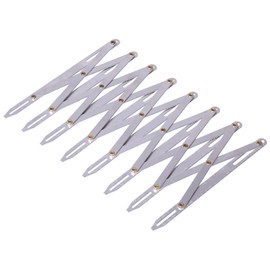 Ejoyous Expanding Sewing Gauge, Aluminum Sewing Gauge, Adjustable Length Quilting Button Sewing Tool, Multifunctional Anti Rusty DIY Curtain Accessories for Household