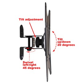VideoSecu Tilt TV Wall Mount for Sceptre 32" X320BV-HD X322BV-HD X325BV-FHD X325BV-FHDU X328BV-FHD E320BV-HD X322BV-HDR E328WD-SR E328GD-SR E325BD-SR E325WD-MQR LCD LED 3D Flat Panel TV ML421B2 1H5