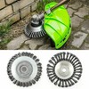 6/8" Weed Brush Steel Wire Trimmer Wheel Garden Lawnmower Grass