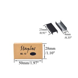 MEI YI TIAN Black No.10 Staples Refill 2000 Count #10 Staple Colored Staples for Office Mini Stapler
