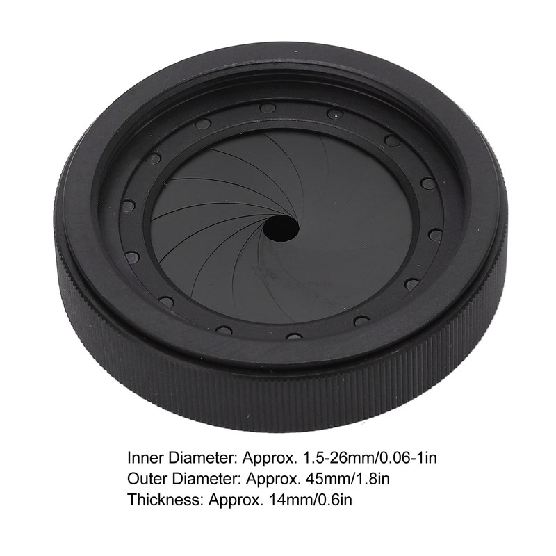 Focket Adjustable Iris Aperture, M30 to M37 Camera Lens Module