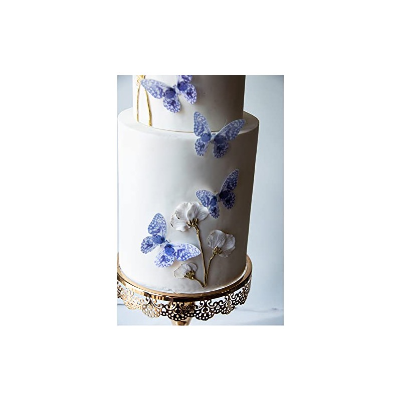 Crystal Candy Butterfly Wafer Papers, Delft Blue