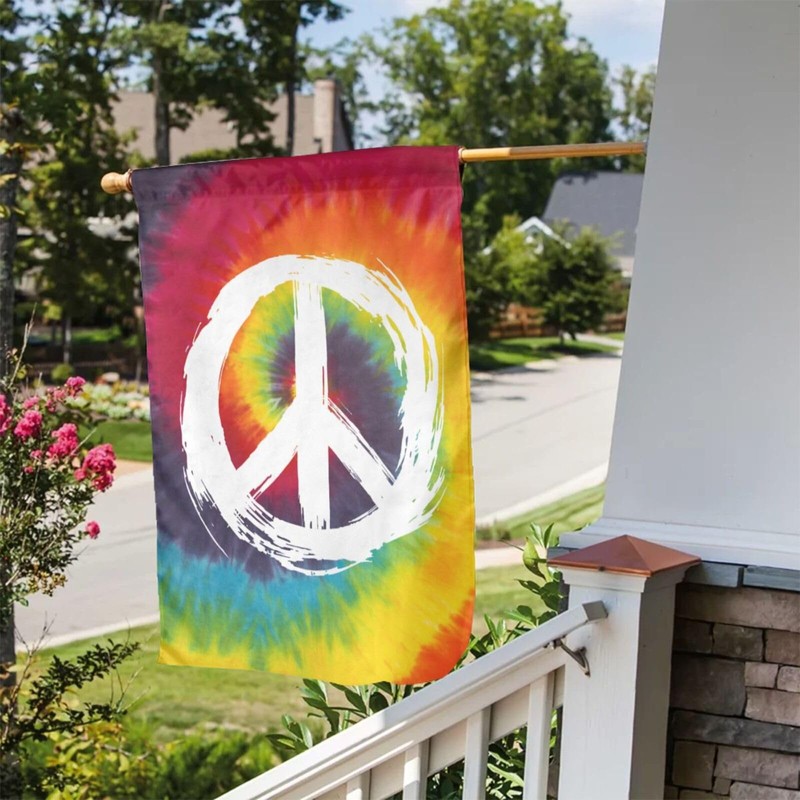 Peace Flag 12 X 18 inch Double Side Vertical Garden