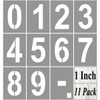 1 Inch Number Stencils for Painting - 11 Pack Number