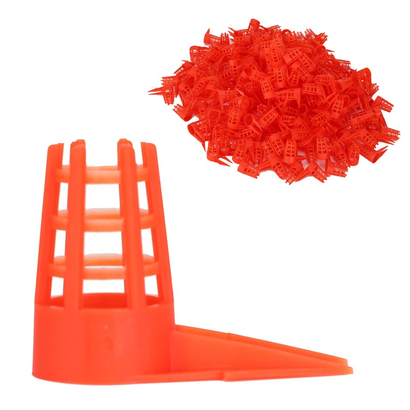 250PCS Plastic Opening Bee Queens Cage Protective Cell Cover Beekeeping