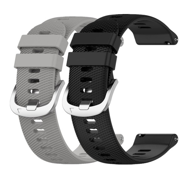 HUABAO 22mm Watch Strap Compatible with Garmin Forerunner 255/265,Adjustable Silicone