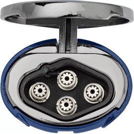 Xikar High Performance HP4 Diamond Quad Flame Cigar Lighter, Blue