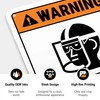 Warning Face Shield and Safety Glasses Required During Sawing ANSI