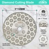 LEKOMESH Tile Blade 5"/125mm - Double-Sided Diamond Saw Blade Cutting