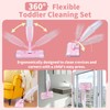 Lullulii Kids Spray Mop,Fun & Functional Toddler Cleaning Set,Real Working
