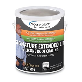 Dicor RP-SELRCT-1 Signature Extended Life RV Roof Coating - Brown - Ideal for Protecting and Extending the Life of RV Roofs